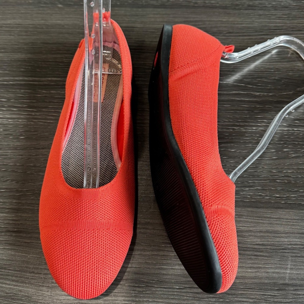 Giesswein Eco Pointed Flat Wom 10.5 EU42 Orange Ballet Knit Recycled Sustainable
